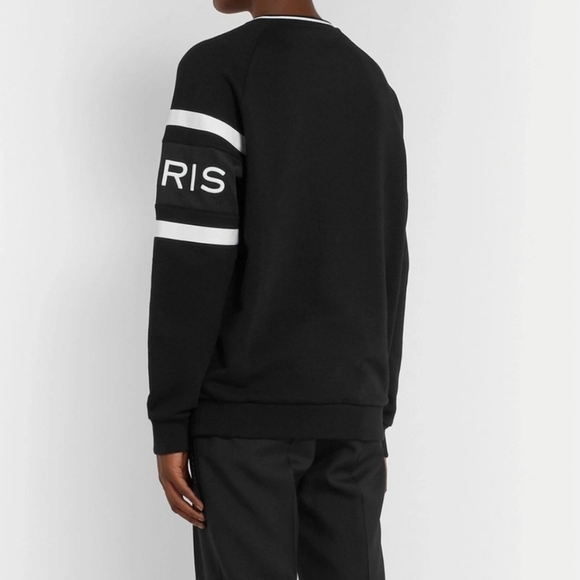 Givenchy Logo Embroidered Striped Crewneck Sweatshirt Slim Fit - Picture 3 of 12